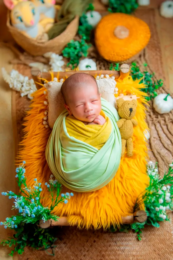 Tiger themed baby photoshoot by Mamma's Tiny Cubberry in Habra